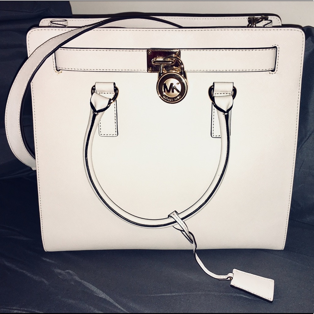 Michael Kors Hamilton XL Tote Vanilla Like New!